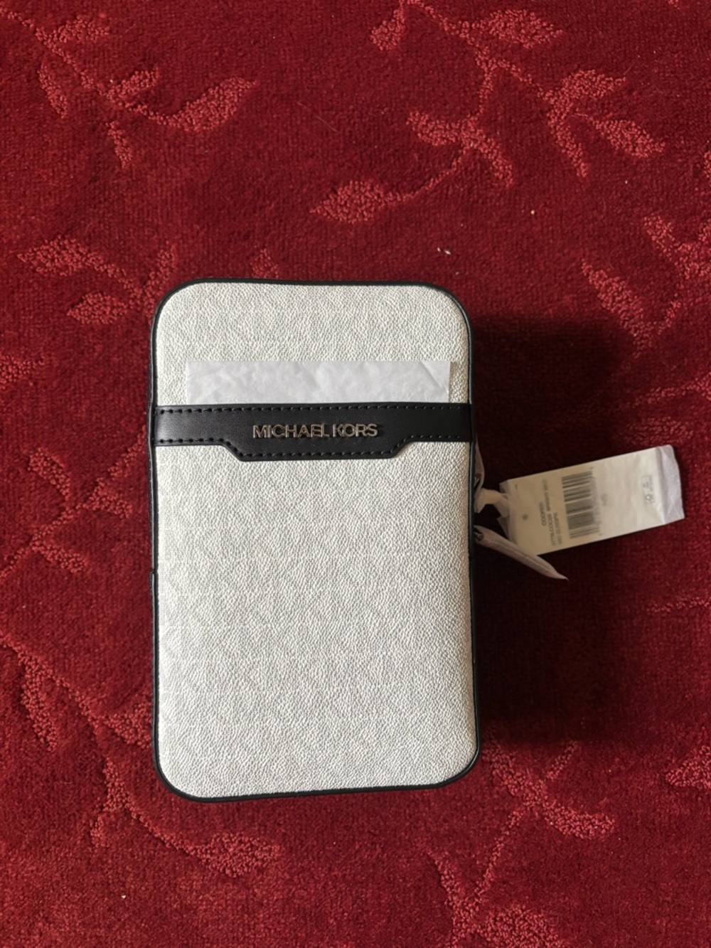Michael Kors Bright White Cooper Medium Signature Logo Sling Pack